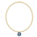Classic Gold 2mm Bracelet - Reflection Small Charm - 09
