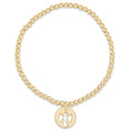 Classic Gold 3mm Bracelet - Guardian Angel Gold Disc