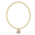 Classic Gold 3mm Bracelet - Reflection Charm - 11