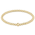 Classic Gold 4mm Bead Bangle
