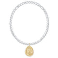 Classic Mixed Metal 3mm Bracelet - Inspire America Gold Disc