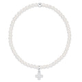 Classic Pearl 3mm Bracelet - Signature Cross Sterling Charm
