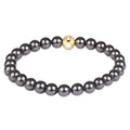 Classic Pearl Dark Grey 6mm Bracelet
