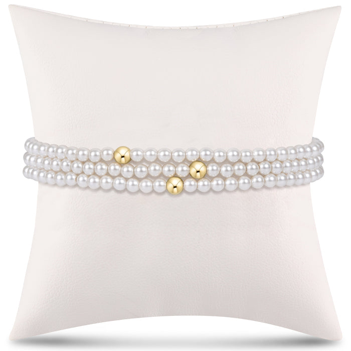 classic pearl stack - 3mm