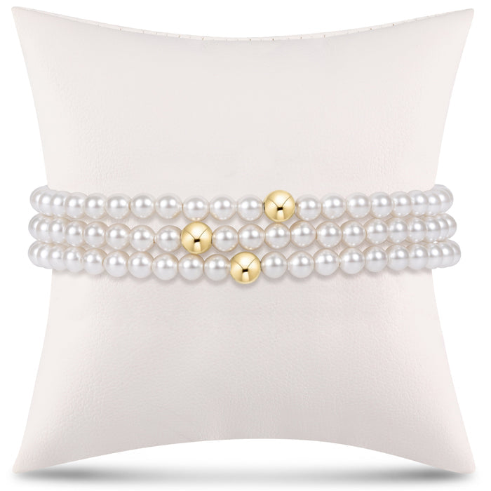 classic pearl stack - 4mm