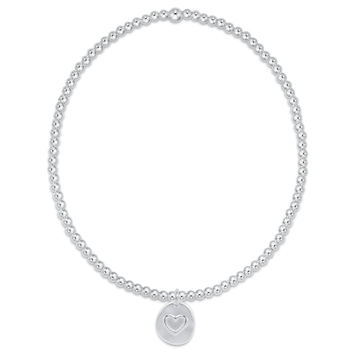 Classic Sterling 2mm Bracelet - Inspire Love Small Sterling Disc