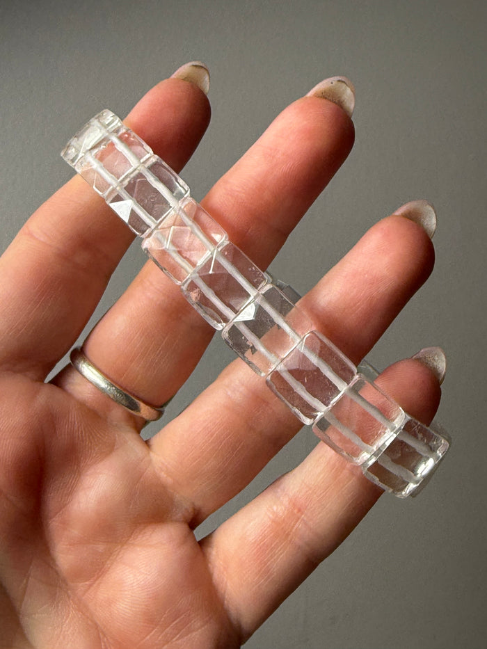 Clear Quartz Bangle Bracelet