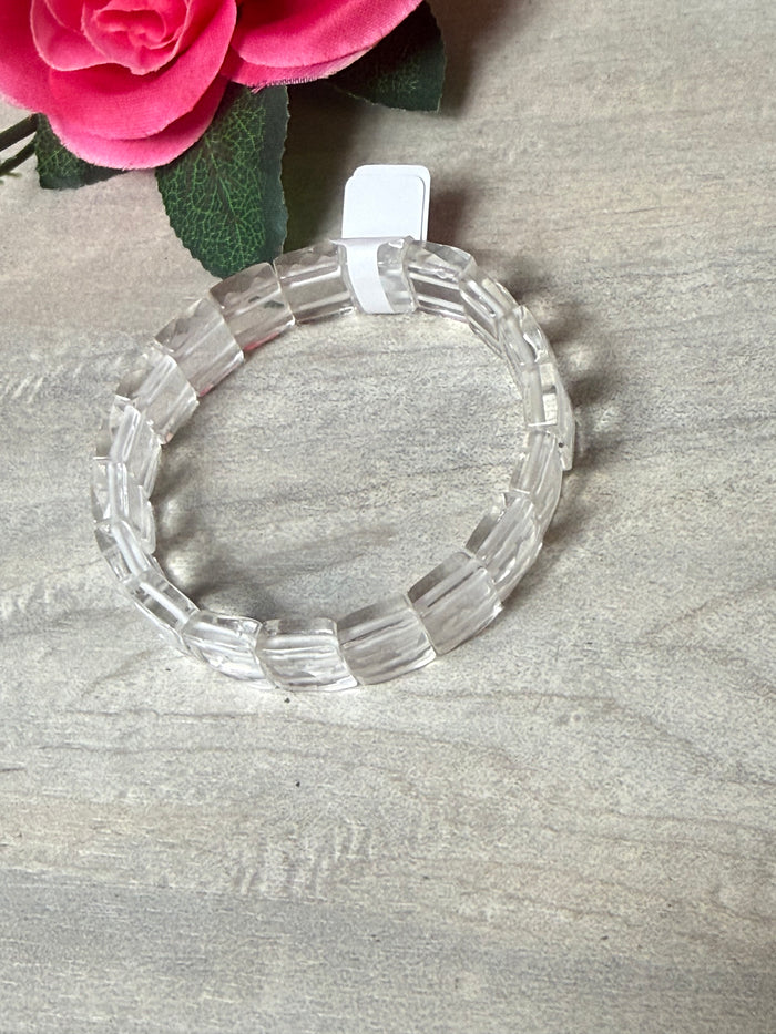 Clear Quartz Bangle Bracelet