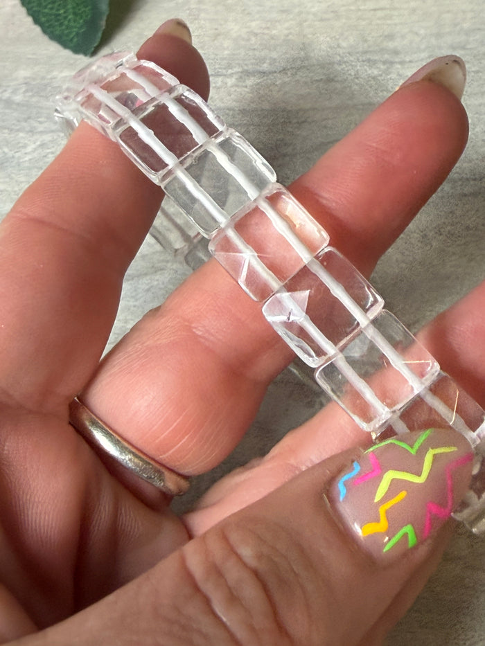Clear Quartz Bangle Bracelet