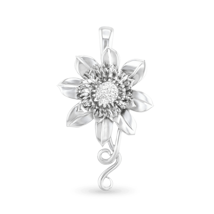 Clematis Empress Pendant Catherine Best Dev Silver Pendant