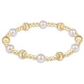 Dignity Sincerity Gold 6mm Bracelet - Pearl