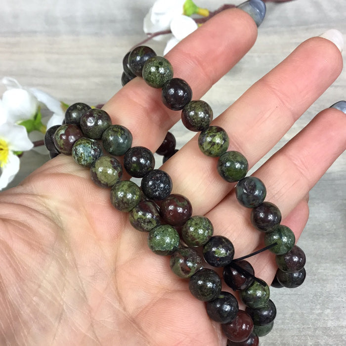 Dragons Blood Jasper - 8mm Bead Bracelet