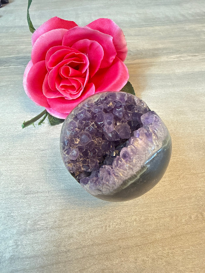 Druzy Amethyst Sphere