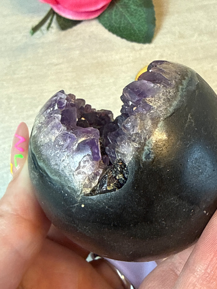 Druzy Amethyst Sphere