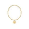 eCOLLEGIATE Classic Gold 3mm Bracelet - East Carolina University Disc