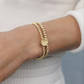 eCOLLEGIATE Classic Gold 3mm Bracelet - Florida Disc