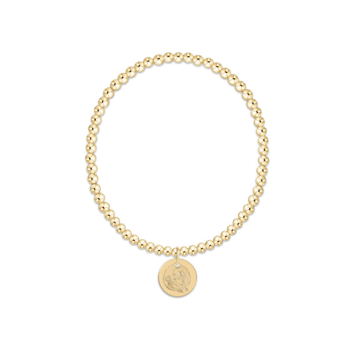 eCOLLEGIATE Classic Gold 3mm Bracelet - FSU