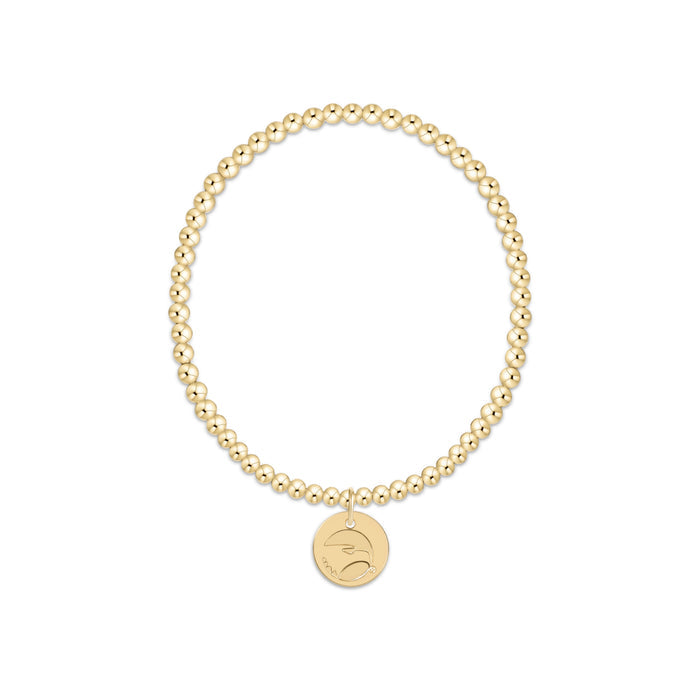eCOLLEGIATE Classic Gold 3mm Bracelet - Georgia Southern University