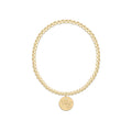 eCOLLEGIATE Classic Gold 3mm Bracelet - Wake Forest University Disc