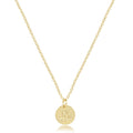 egirl 14" Necklace Gold - be you. Small Gold Disc