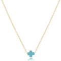 egirl 14" Necklace Gold - Signature Cross Small