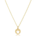 egirl 14" Necklace Gold - Star Small Gold Disc