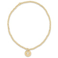 egirl Classic Gold 2mm Bracelet - Blessed Small Gold Disc
