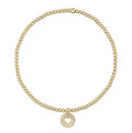 egirl Classic Gold 2mm Bracelet - Love Small Gold Disc