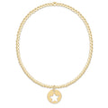 egirl Classic Gold 2mm Bracelet - Star Small Gold Disc