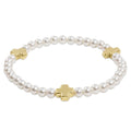 egirl Signature Cross 4mm Pearl Bracelet - Gold