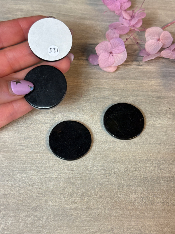 EMF Shungite Disc - large sticker protector