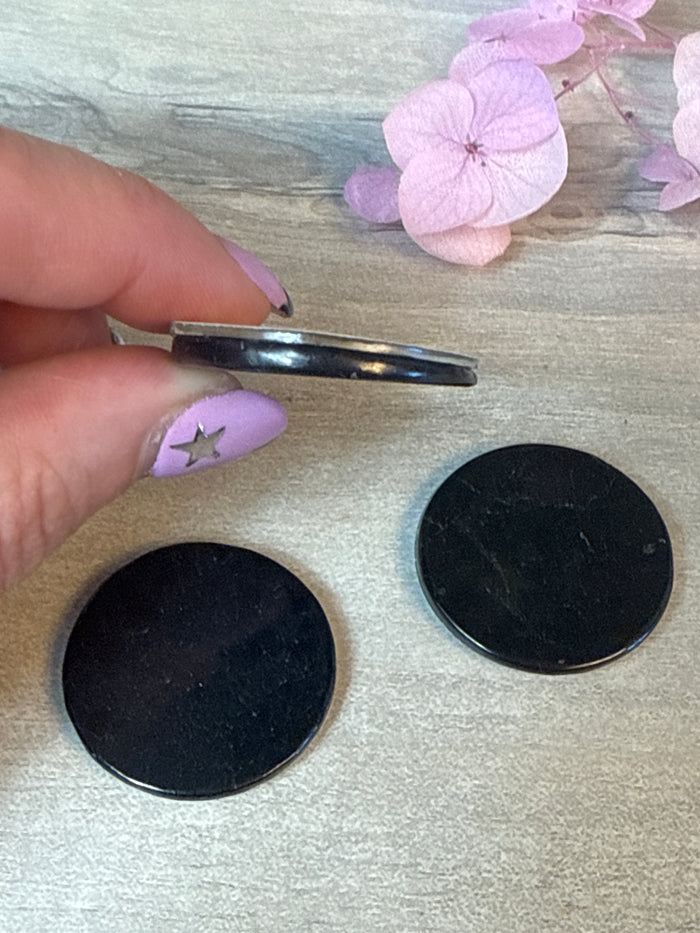 EMF Shungite Disc - large sticker protector