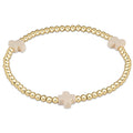 Extends Signature Cross 3mm Gold Bracelet