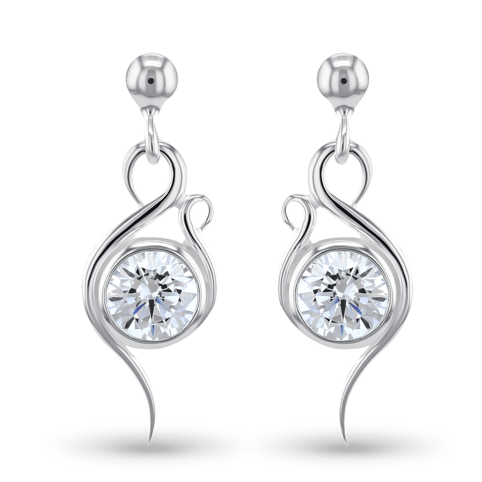 Flamingo Earrings Catherine Best Dev Clear Cz