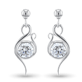 Flamingo Earrings Catherine Best Dev Clear Cz