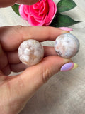 Flower agate Sphere - 22mm