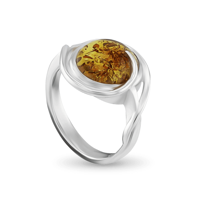 Forever Silver and Amber Ring Catherine Best Dev