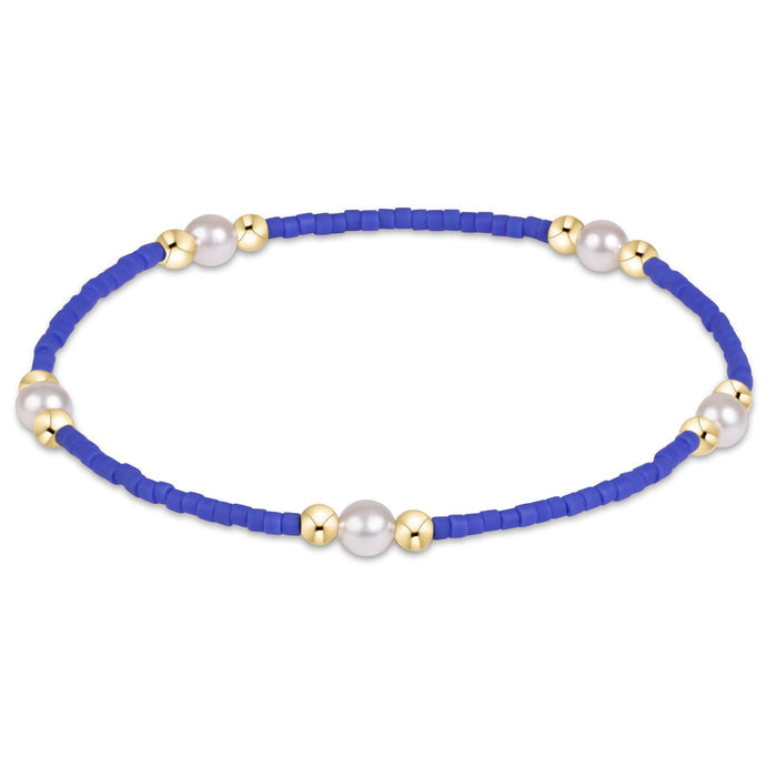 Gameday Hope Purpose Pearl Bracelet - Blue