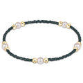 Gameday Hope Purpose Pearl Bracelet - Dark Green