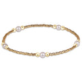 Gameday Hope Purpose Pearl Bracelet - Gold Luster