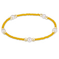 Gameday Hope Purpose Pearl Bracelet - Golden Yellow