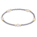 Gameday Hope Purpose Pearl Bracelet - Grey