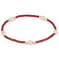Gameday Hope Purpose Pearl Bracelet - Maroon