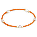 Gameday Hope Purpose Pearl Bracelet - Orange