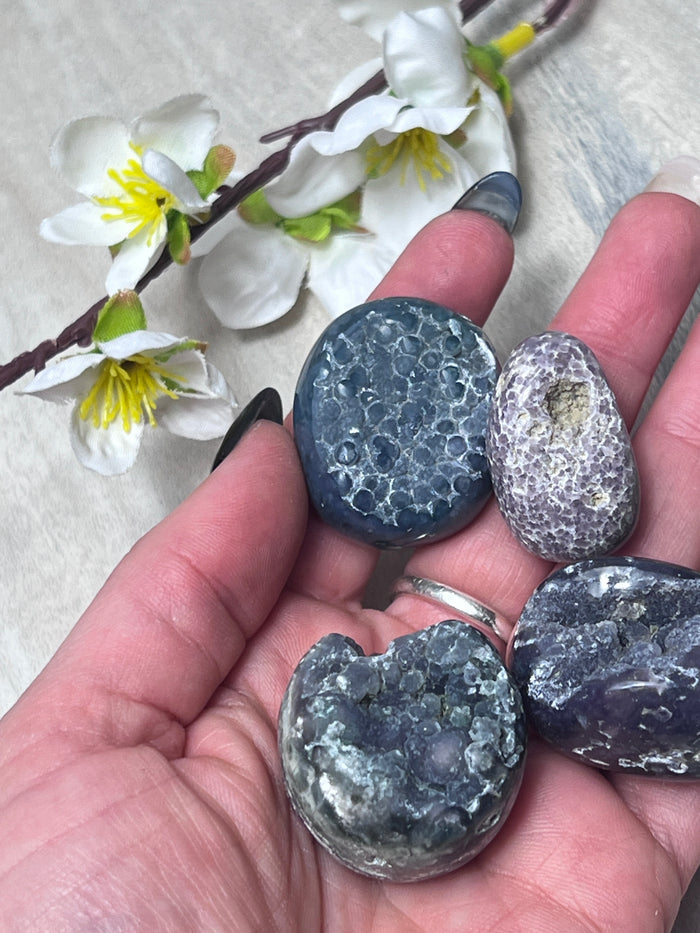 Grape Chalcedony Tumble Tumblestone