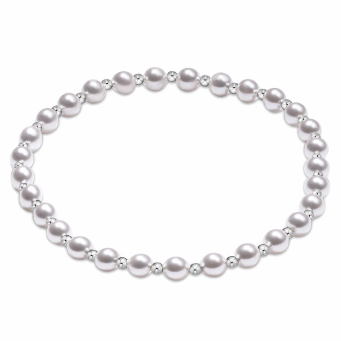 Grateful Pearl 4mm Sterling Bracelet