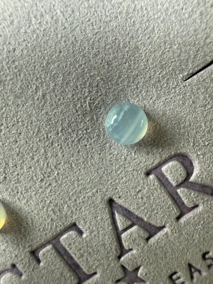 Handmade Blue Lace Agate Sterling Silver Studs