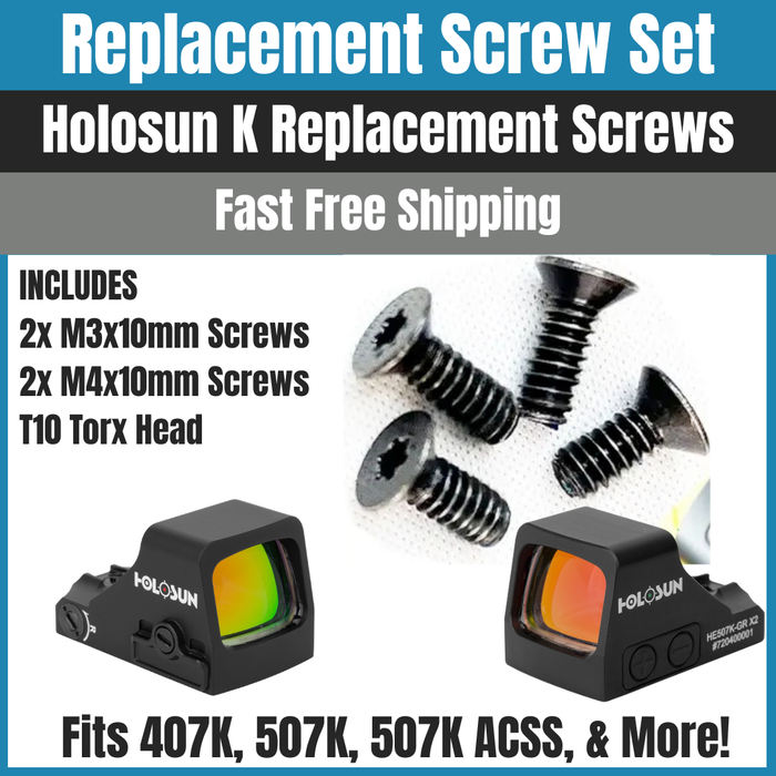 Holosun 407K/507K/EPS Carry Replacement Screw Set