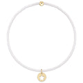 Hope Classic Bracelet - White - Star Small Gold Disc