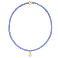 Hope Classic Bright Blue Bracelet - Signature Cross Small Gold Charm